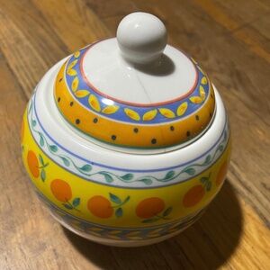 Vintage Furio Home Décor Jar with Oranges